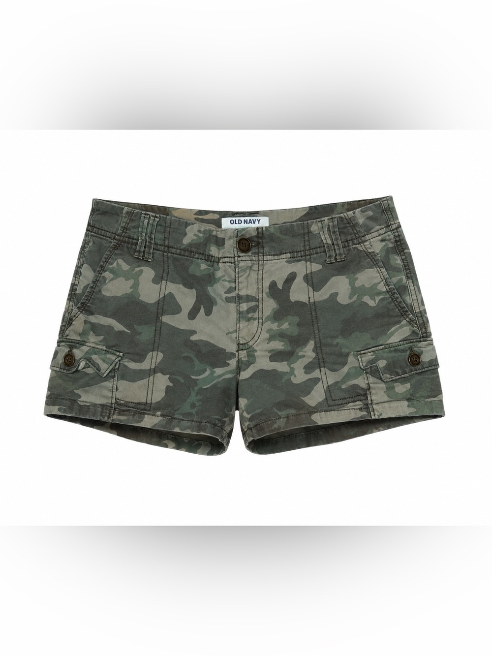 Old Navy Y2K Women's Camouflage Low-Rise Cargo Shorts Size: 8